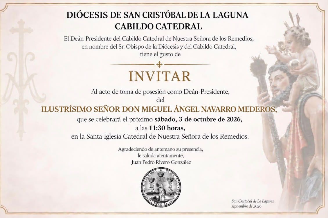 Toma de posesión como deán de la Catedral de Miguel Ángel Navarro