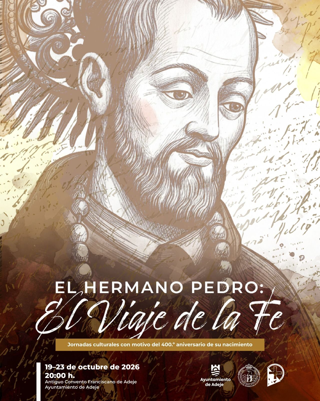 Adeje acogerá unas jornadas culturales con motivo del 400 aniversario del nacimiento del Santo Hermano Pedro