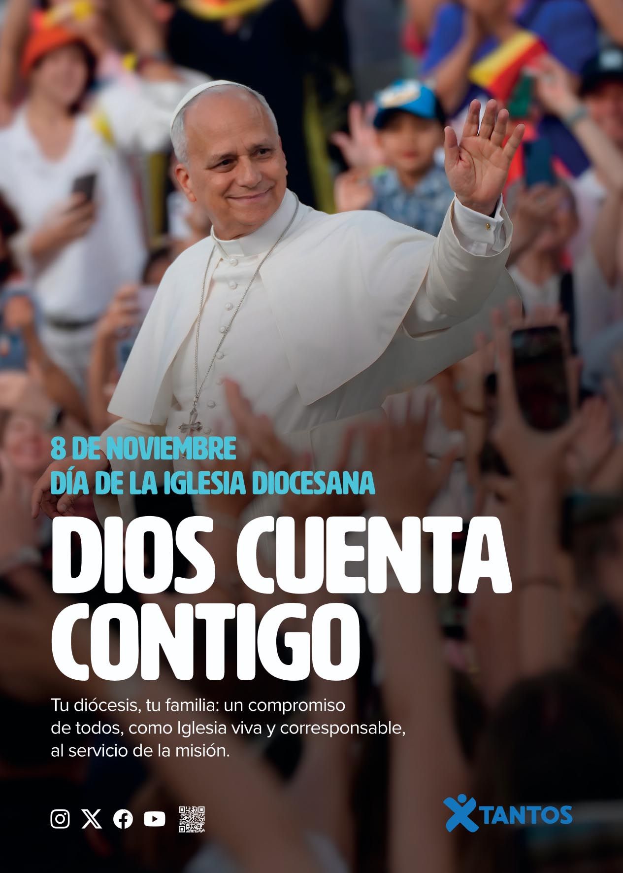 «Dios cuenta contigo», lema del Día de la Iglesia Diocesana 2026