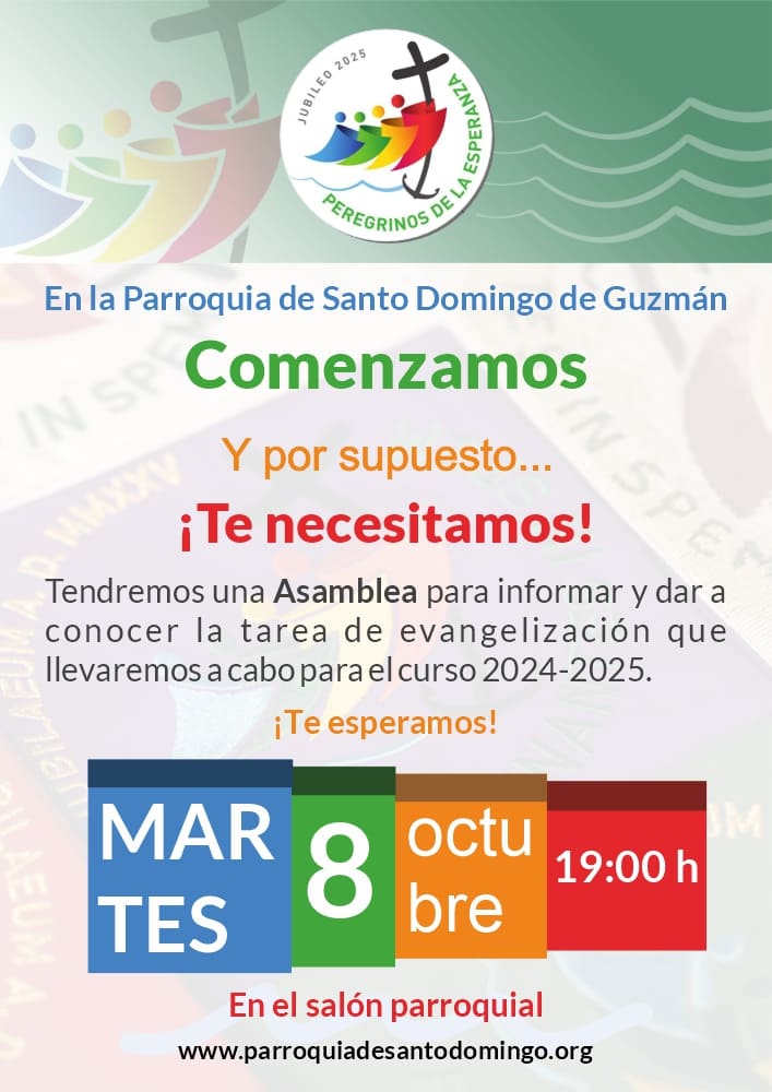 Lee más sobre el artículo ASAMBLEA EVANGELIZACIÓN CURSO 2024 – 2025